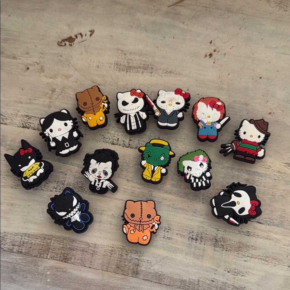 Hello Kitty Scary Character Crocs Charms
